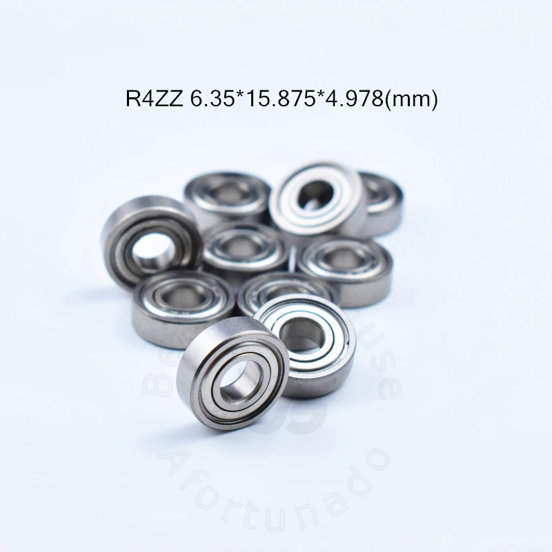 

R4ZZ 10pcs Bearing 6.35*15.875*4.978(mm) free shipping chrome steel Metal Sealed High speed Mechanical equipment parts