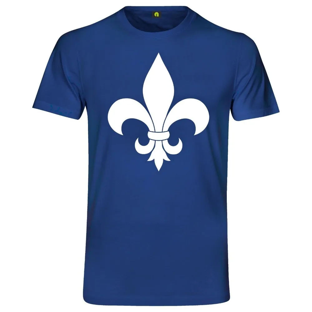 Fleur De Lys T-Shirt | Lis | Flower | Blume | Lily | Leben New Summer Style Men Short Sleeve Causal Printed Tee Shirt