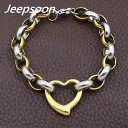 Wholesale Fashion Stainless Steel Jewelry Heart Bracelet Chain High Quality Jeepsoon BGEGAMBA