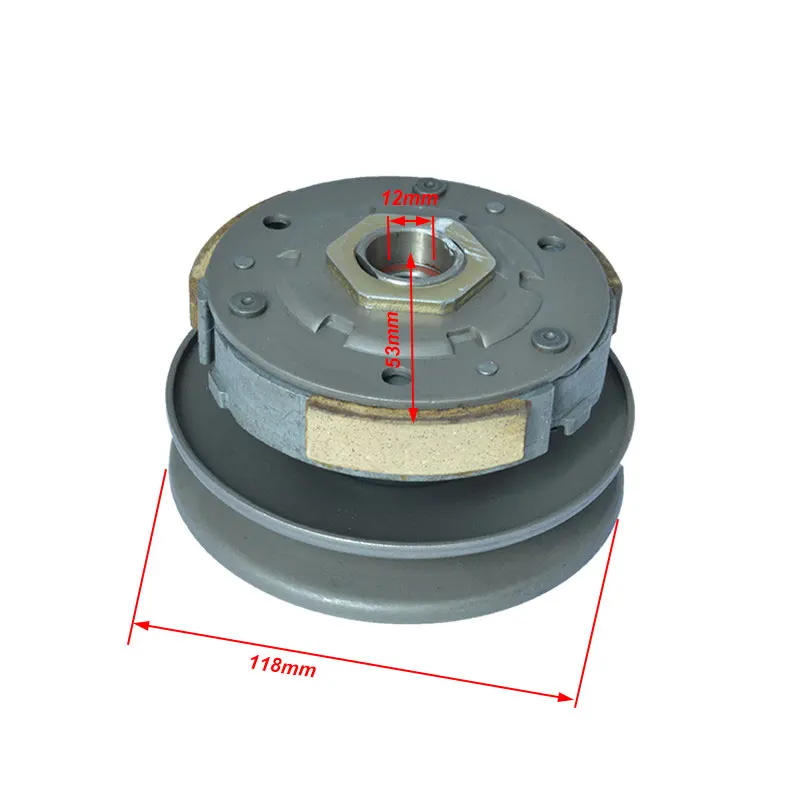 Motorcycle Belt Pulley Driven Wheel Clutch Assembly For GY6 50cc-80cc 139QMB 139QMA Moped Scooter TaoTao Spare Parts