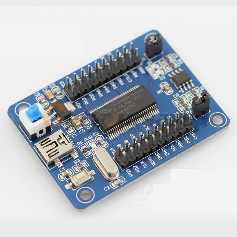 1PCS  Cypress CY7C68013A EZ-USB FX2LP USB2.0 Developement Board/module