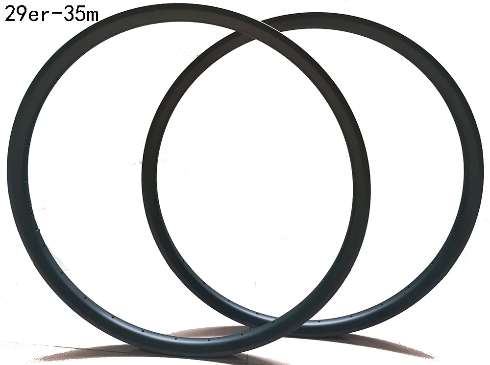 29er MTB 35mm width AM DH tubeless clincher carbon rim 29 35mm wheelset mountain bicycle wheel