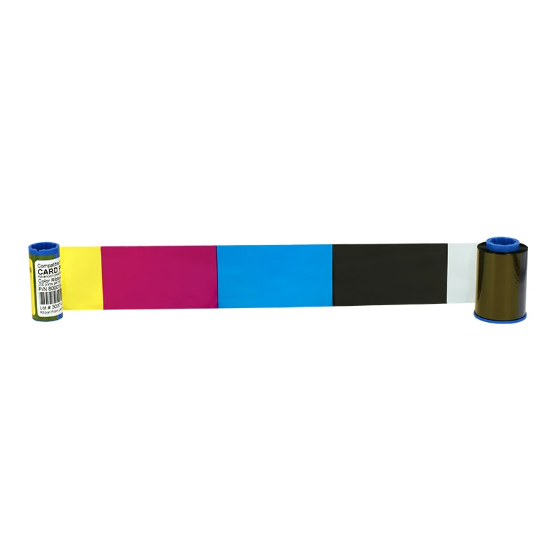 

New YMCKO Ribbon 800015-440 200prints/roll For Zebra P330I P430I Card Printer