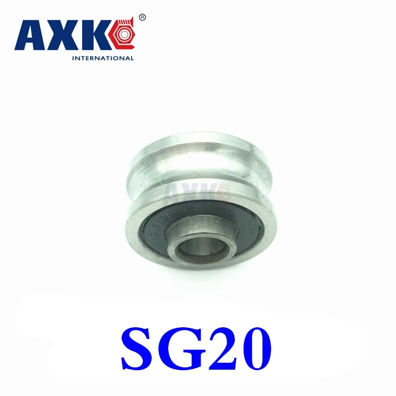 10pcs SG20 U Groove Bearings 6x24x11mm Double Row Sealed Ball Bearings 8mm Linear Guide Rail Compatible SG20RS CNC Router Parts