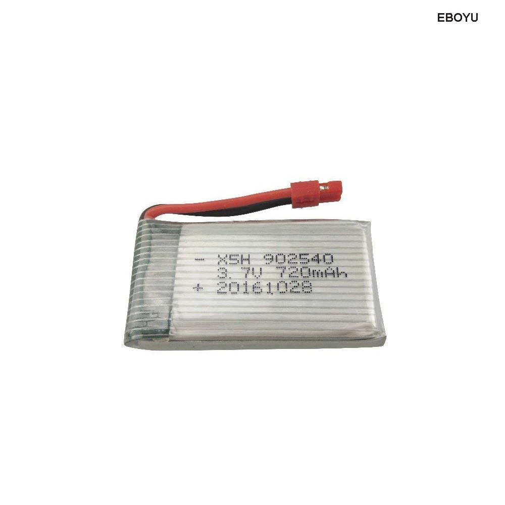 5Pcs * Eboyu Syma X5HC X5HW 3.7V 720Mah Lipo Batterijen + 5 In 1 Oplader Voor Syma x5HC X5HW Rc Quadcopter Drone