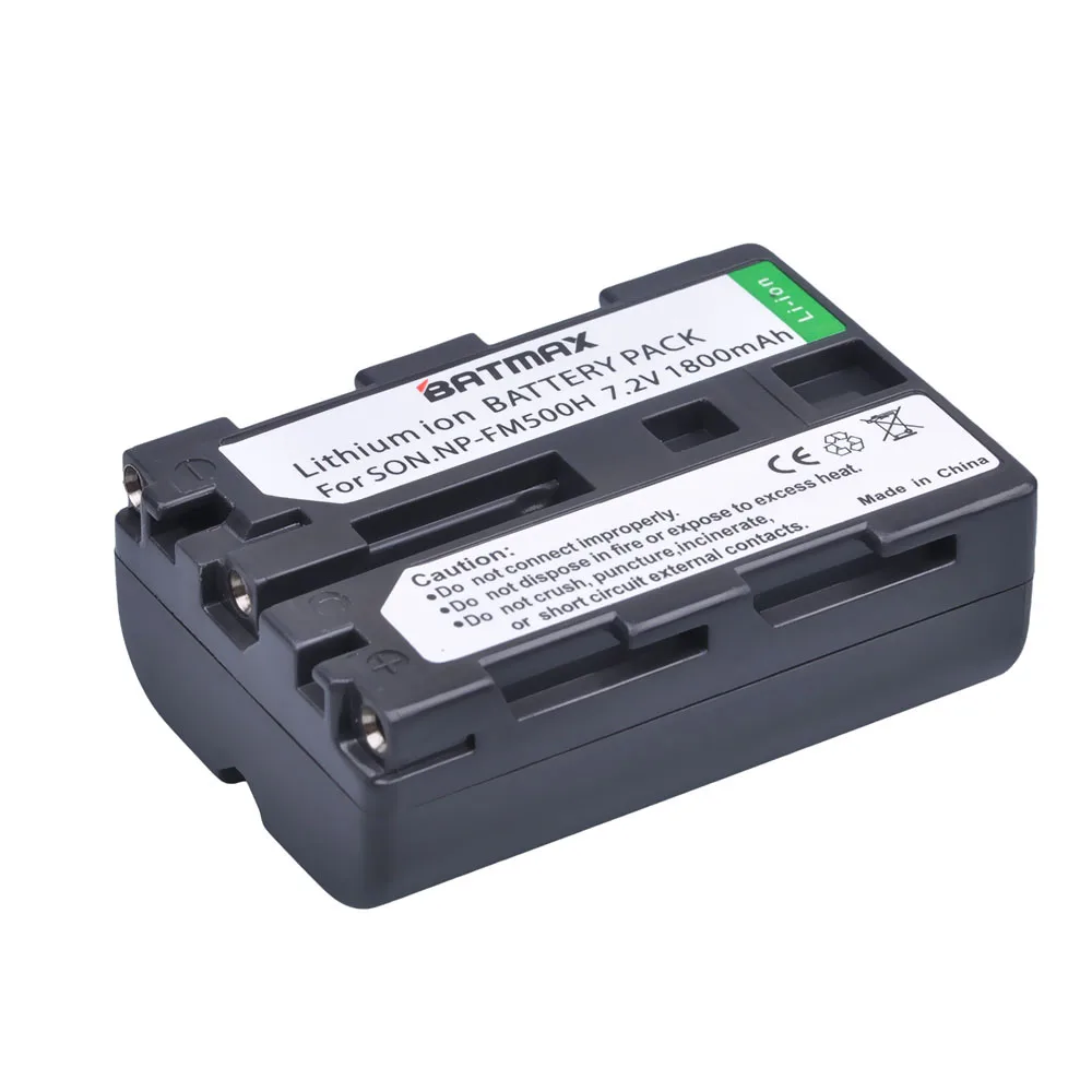 1Pc 1800mAh NP-FM500H Camera Battery for Sony A57 A58 A65 A77 A99 A550 A560 A580 A900 Cameras