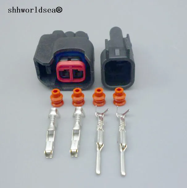 

shhworldsea 2pin 1.5mm male female waterproof housing plug wire electrical horn nozze plug connector 7283-5967-30