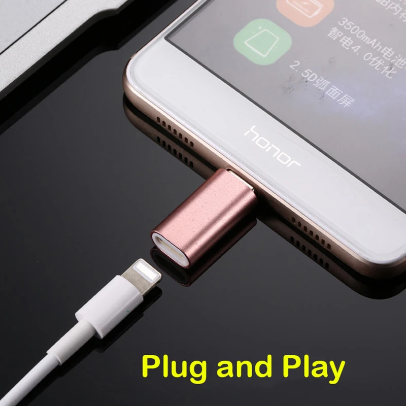 8Pin Female To Micro USB Male Adapter Mini Android Phone Cable Converter Fast Charging Connector For iPhone Cable