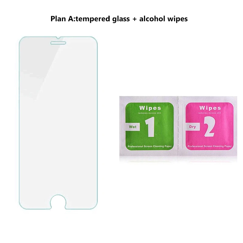 Wholesale 10pcs Screen Protector for iPhone X Tempered Glass Protector with Retail Box with Wipes for iPhone 8 Plus