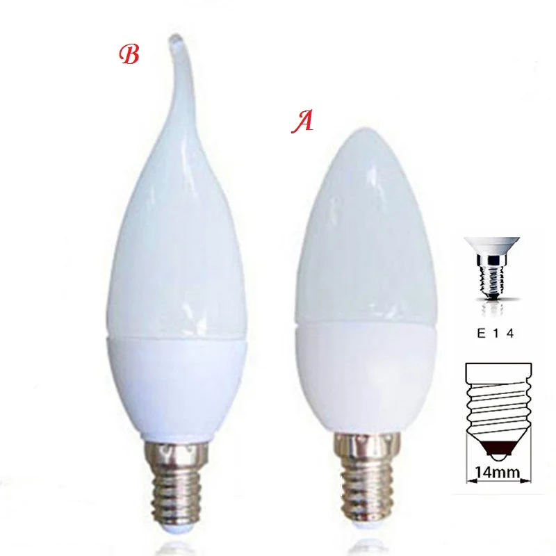 

10 pcs/lot LED Bulb E14 220V LED Candle Light 2835 SMD 5W 7W Warm/Cool White Chandelier Candle Lighting Home Decoration LED lamp