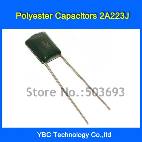 

Free Shipping 500pcs/lot Polyester Film Capacitor 2A223J 100V 22NF 0.022UF