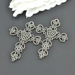 3Pcs metal cross Charm Antique Tibetan Silver Pendant Jewelry Products Charms Diy Pendants For Necklace Bracelets  2205