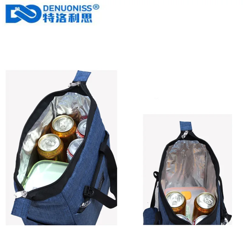 DENUONISS Insulated Lunch Bag For Men High Quality Aluminum Foil Thermal Bolus Thermal Bag Food Lunch Box Bag Bolsa Picnic