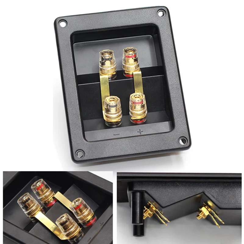 1 шт., медная Клеммная коробка для розеток типа «банан»