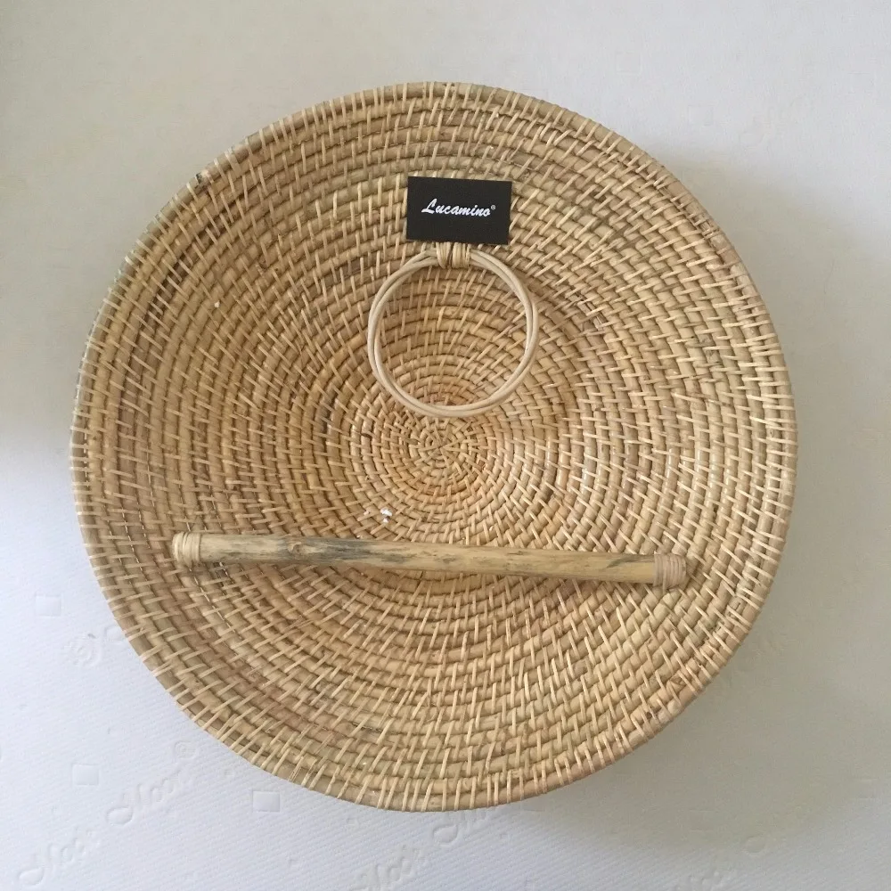 

Handmade Rattan Shield Diameater 60cm Wushu Teng Pai Wushu Kungfu Shields Pure hand woven rattan shield dance props Hand arts