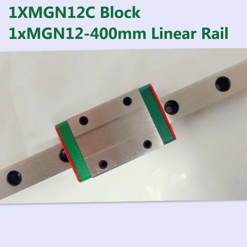 MR12 12mm linear rail guide MGN12 length 400mm with mini MGN12C linear block carriage miniature linear motion guide way for cnc