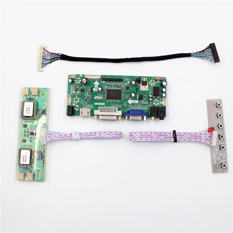 M.NT68676.2A Universal VGA DVI Audio HDMI-compatible  LCD Controller Board for 22inch 1680x1050 M220EW01 V0 LVDS Monitor Kit DIY