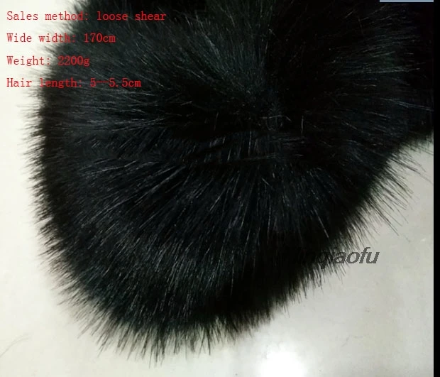 

New thick high imitation fox fur fur fabric Plush shoes and bags DIY fabric