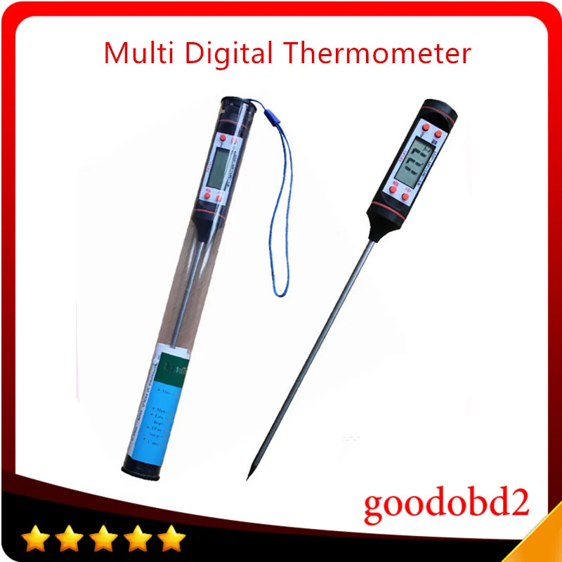 Portable TP101 LED Digital Car Air Conditioning Thermometer Temperature Detector with Probe Sensor Temperature instrument