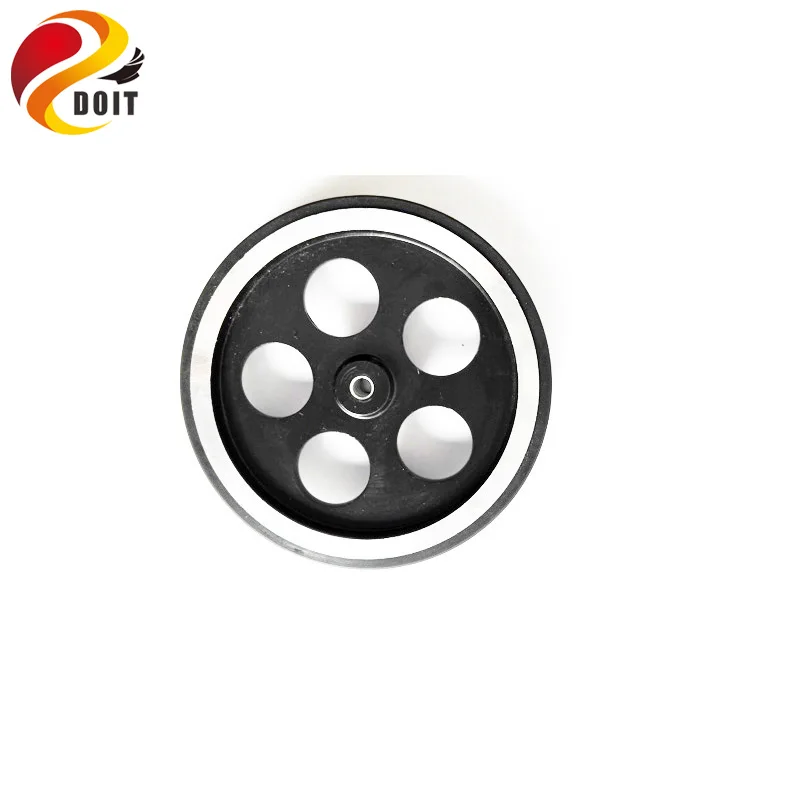 ロータリーエンコーダーゲージメーターホイールスマートロボットカーシャーシビッグトラック用ゴム付き直径95ミリメートルDIY RCおもちゃ