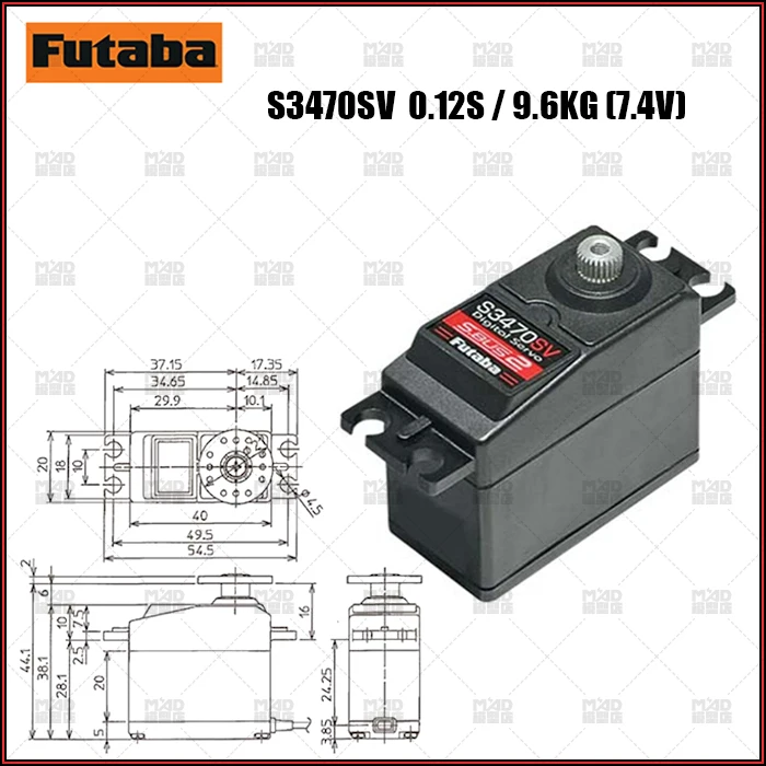 FUTABA S3470SV steering gear s.usb 2 digital high voltage steering gear