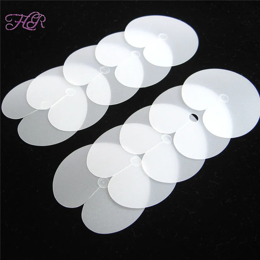 50pcs Round Heat Protector HairShield Single Hole Template Shield for Hair Extensions Essential Hair Extensions Accessory