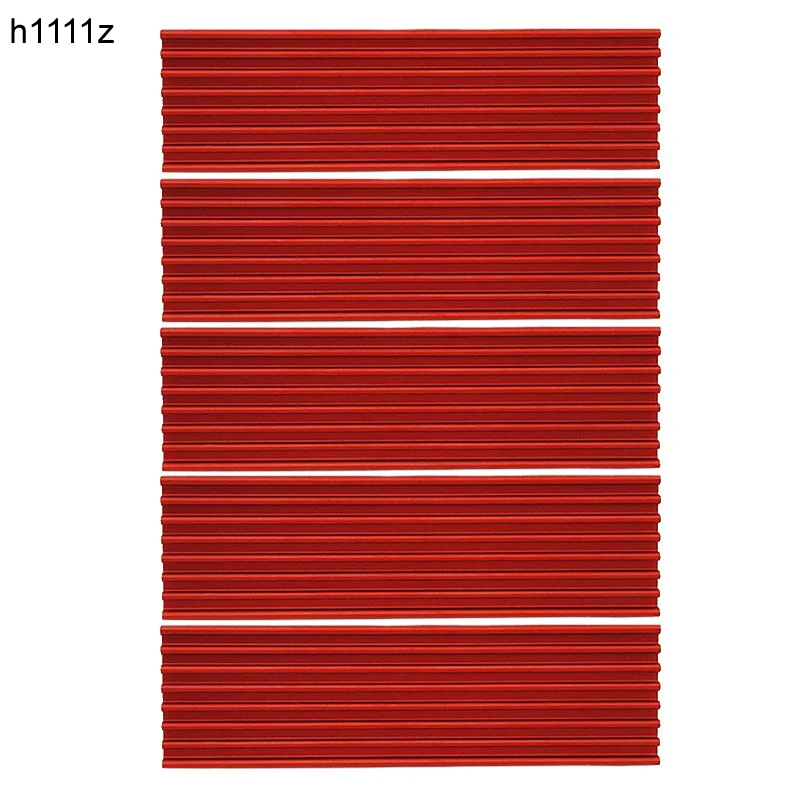 

5PCS M.2 Heatsink SSD Aluminium Alloy PCI-E NVMe M.2 2280 SSD Heatsinks Radiator PC Cooling Heat Dissipation Radiator Red Color