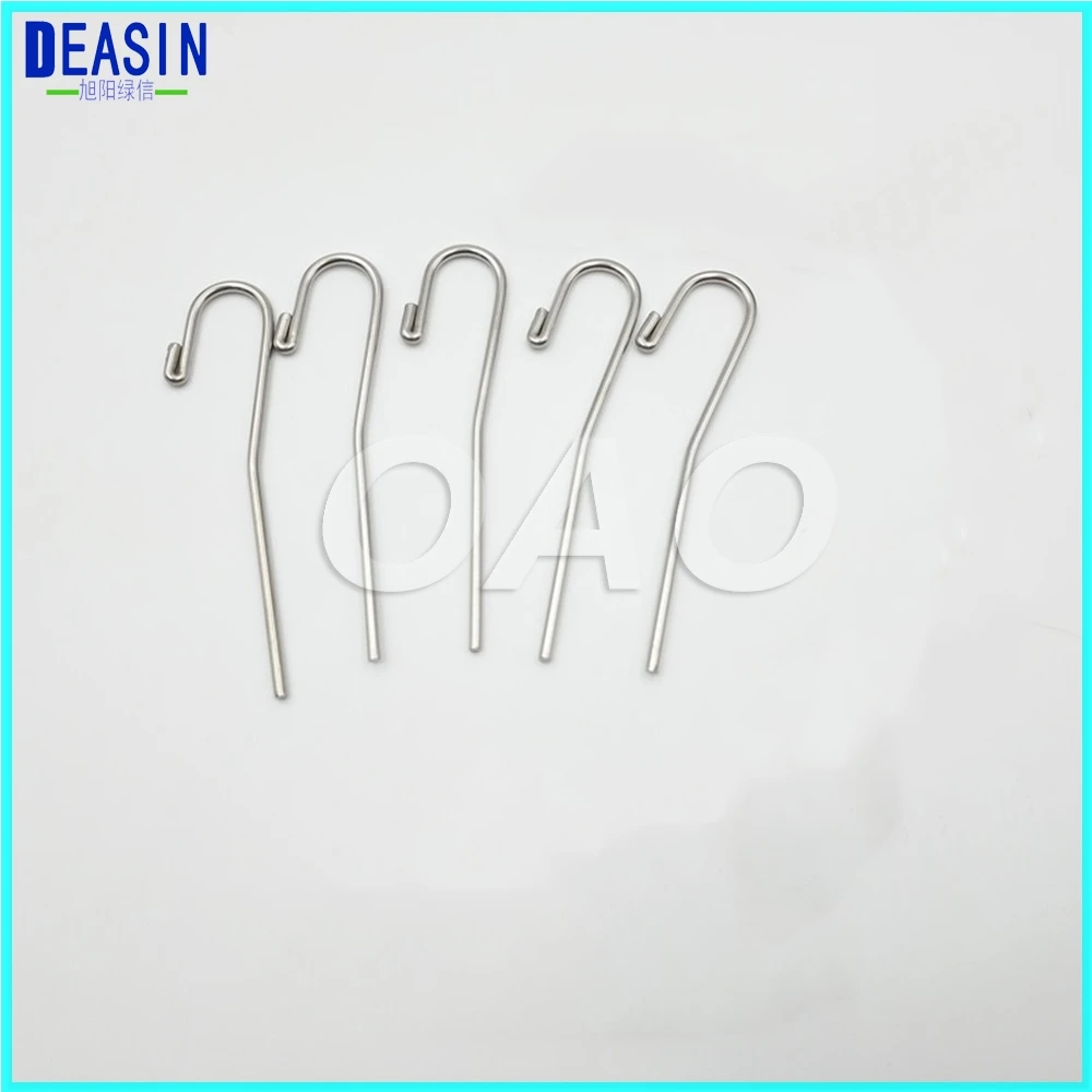 

Deasin 5 pcsX Dental lip hook root canal measuring instrument accessories lip mouth hook apex locator hook