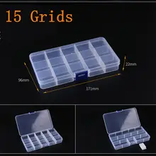 Adjustable Grid Plastic Storage Box #5