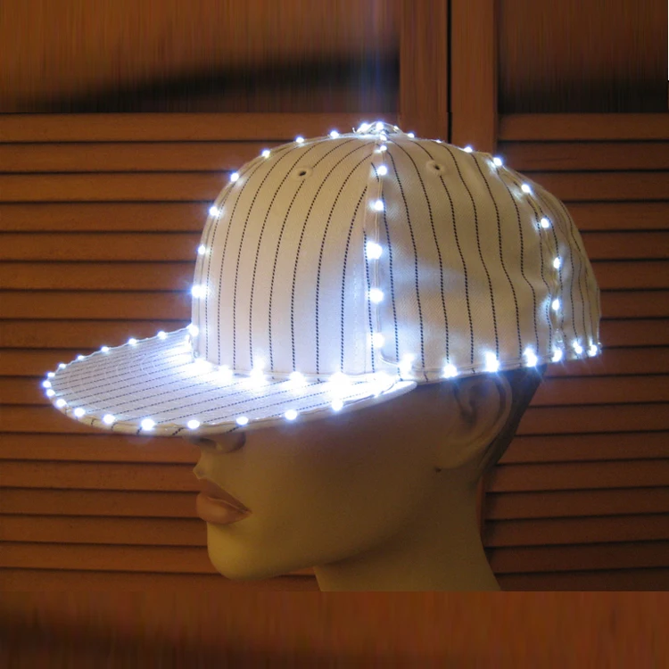 New Fashion LED Light Baseball Caps Luminous Hat For Party Camping Travel Sport Headwear DHL Free Shipping