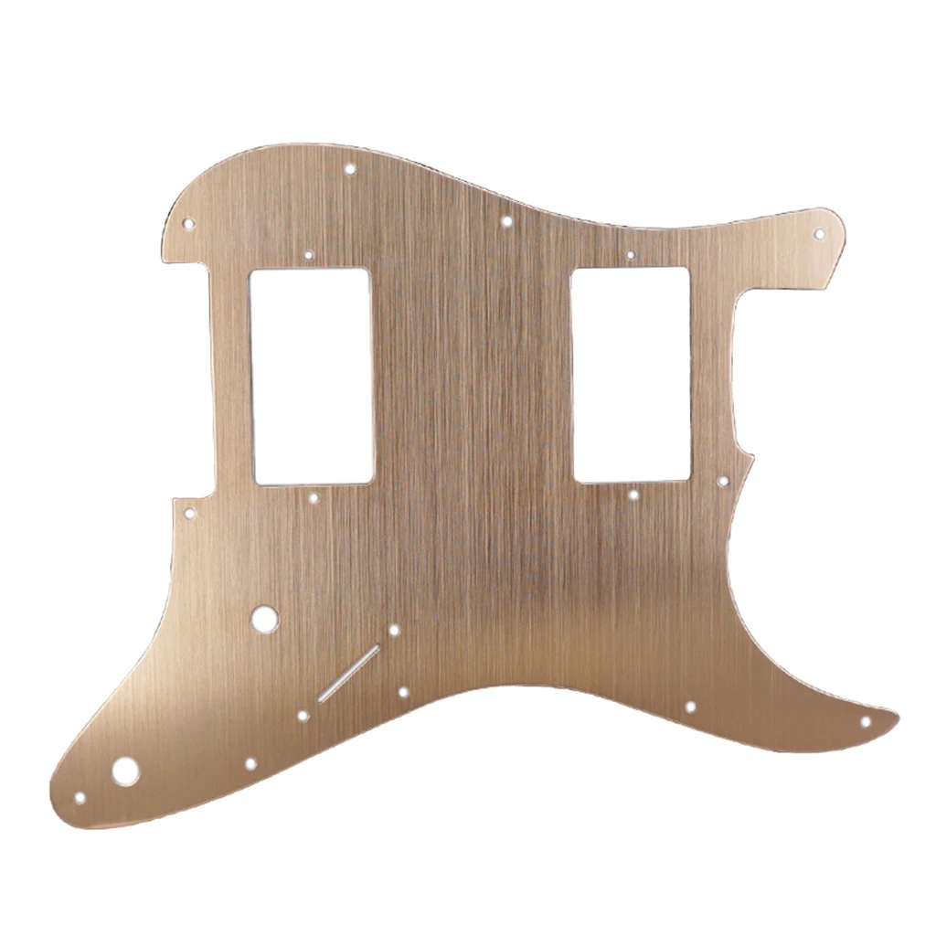 Tooyful Aluminum Alloy HH Guitar Pickguard Anti-Scratch Plate for Strat ST Electric Guitar Accessory