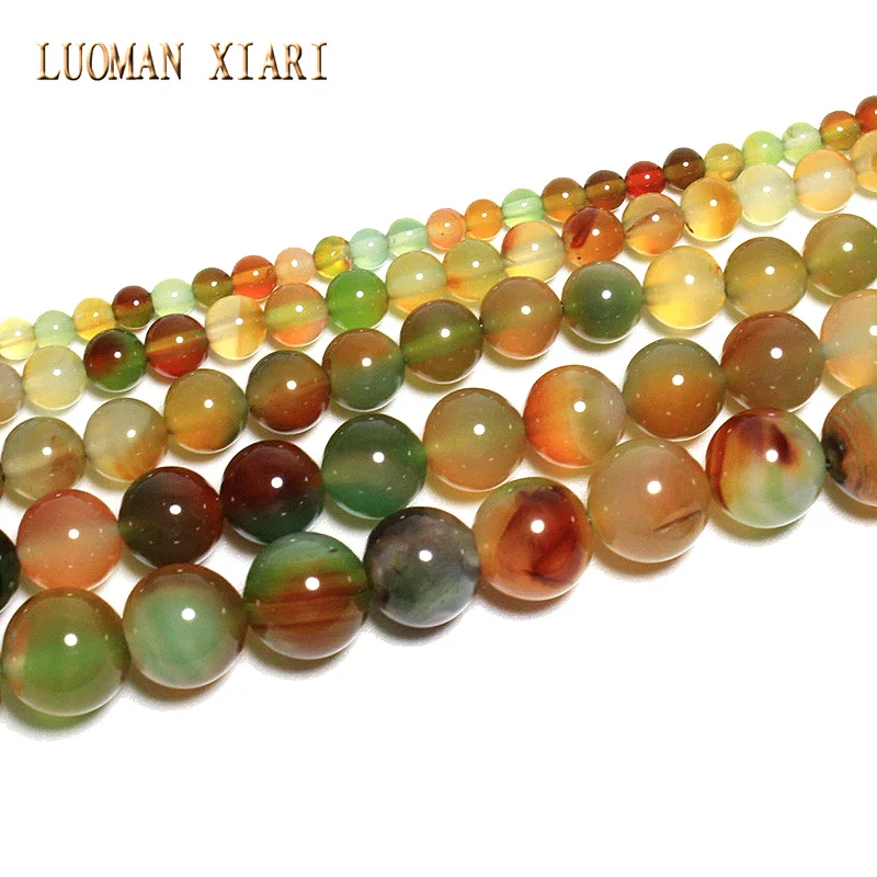 Wholesale AAA+ Mix Color Peacock Agat Natural Stone Beads For Jewelry Making DIY Bracelet Necklace 6/8/10/12 mm Strand 15\'\'