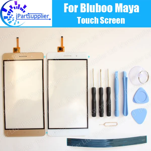 Bluboo Maya Touch Screen Panel 100% Guarantee New Original Glass Panel Touch Screen Glass For Bluboo Maya+tool+Adhesive