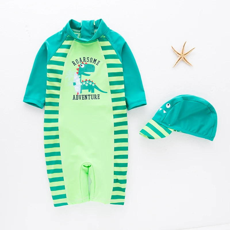 Baju renang untuk anak-anak 2024 motif hiu pakaian renang anak-anak satu bagian kolam pantai balita bayi laki-laki pakaian renang untuk anak laki-laki