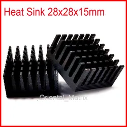 Free Shipping 10pcs HeatSink 28*28*15mm Heat Sink Radiator Small Radiator - Black