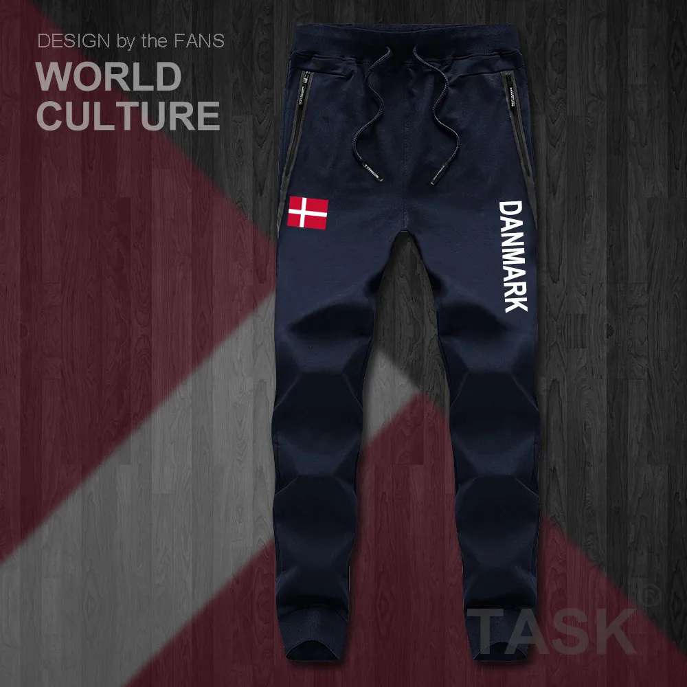 Denmark Danish Danmark DK DNK mens pants joggers jumpsuit sweatpants track sweat fitness fleece tactical casual nation country