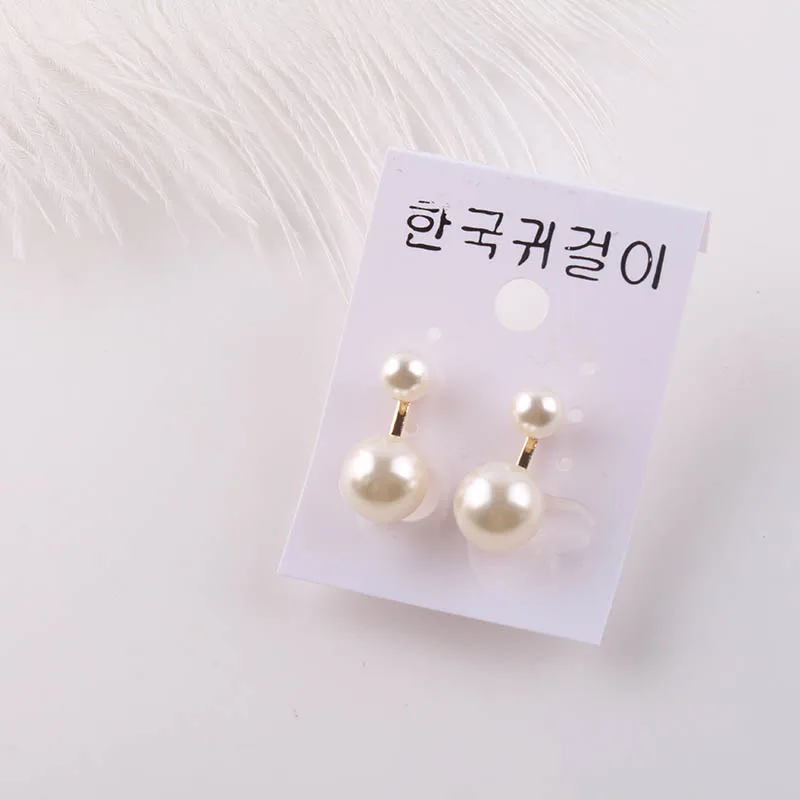 JIOFREE Simulated Pearl Statement Clip on Earrings Women Wedding Party no pierced Earrings Maxi Jewelry Love Christmas Gift view 6