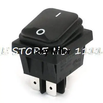 16(8)A 250VAC 4 Pin DPST ON/OFF Panel Mounting Waterproof Boat Rocker Switch