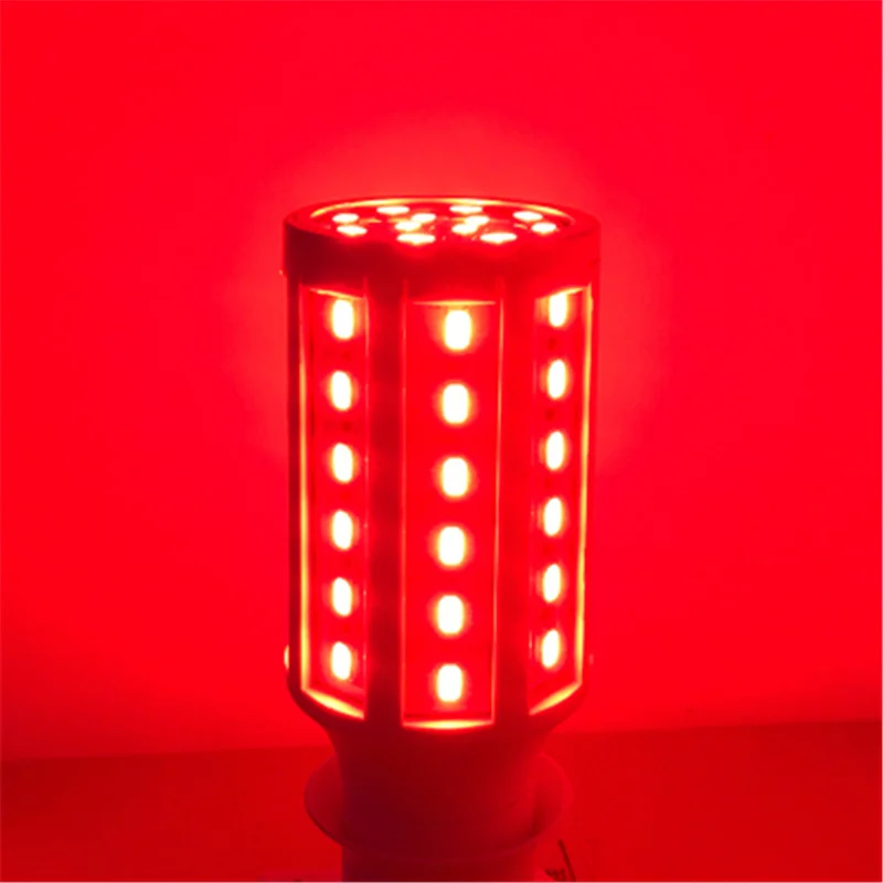 

E14 E27 B22 LED Corn Light Red Pink Blue Green Yellow light bulb 5W 10W 15W 30W 60W 80W 100W 110V 220V Lamp Energy saving bulb