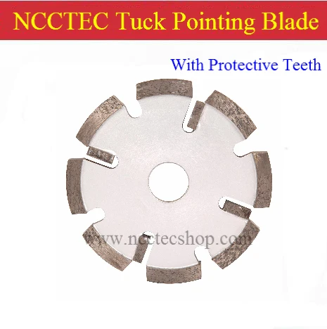 5'' Diamond Tuck pointing blade with protective teeth(10 pcs per lot) / 125mm concrete tuck pointing tools /4mm thick segment