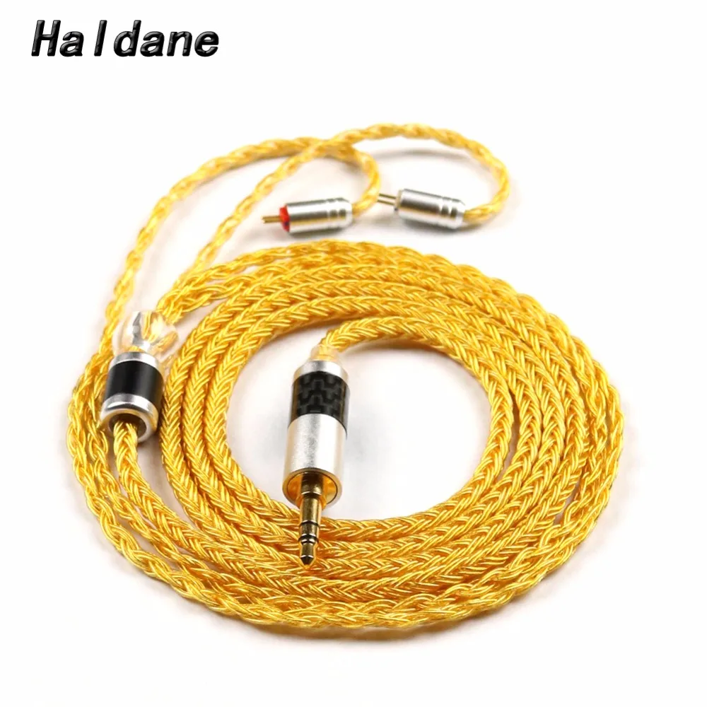 

Free Shipping Haldane Hand Made 16Cores 0.78mm 2pin for w4r um3x es3 es5 1964 Heir 10.A IEM8.0 IEM10.0 Headphone Upgrade Cable