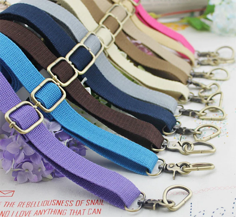 2.5cm Wide Bag Straps Canvas Weave Cotton Webbing Tape Shoulder Bag Belt Sling Fabric Strap Replacement DIY Accessories KZM01