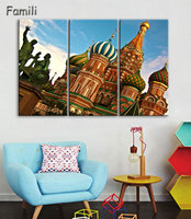 HD Printed moscow russia kremlin city Painting Canvas Print room decor print poster picture canvas Free shipping,oil painting