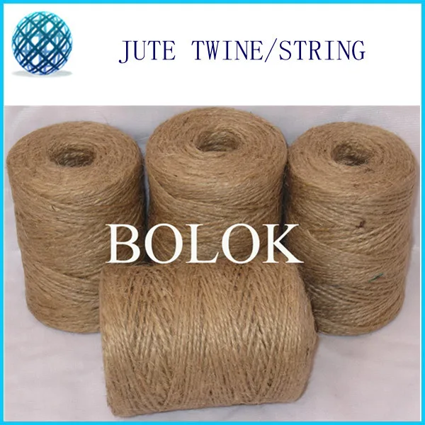 

Free shipping Natural jute twine 40pcs/lot (2 ply twisted, Dia.: 1.5mm, 110yards/spool) jute rope, diy jute twine