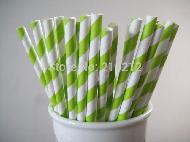 Mixed Striped and Polka Dot Drinking Paper Straws,striped paper party straws Vintage, Retro paper