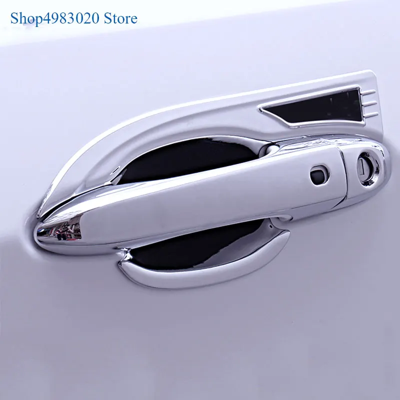 ABS chrome For Jeep Compass 2017 2018 2019 Exterior door handle modified  door handle decorative frame door bowl accessories