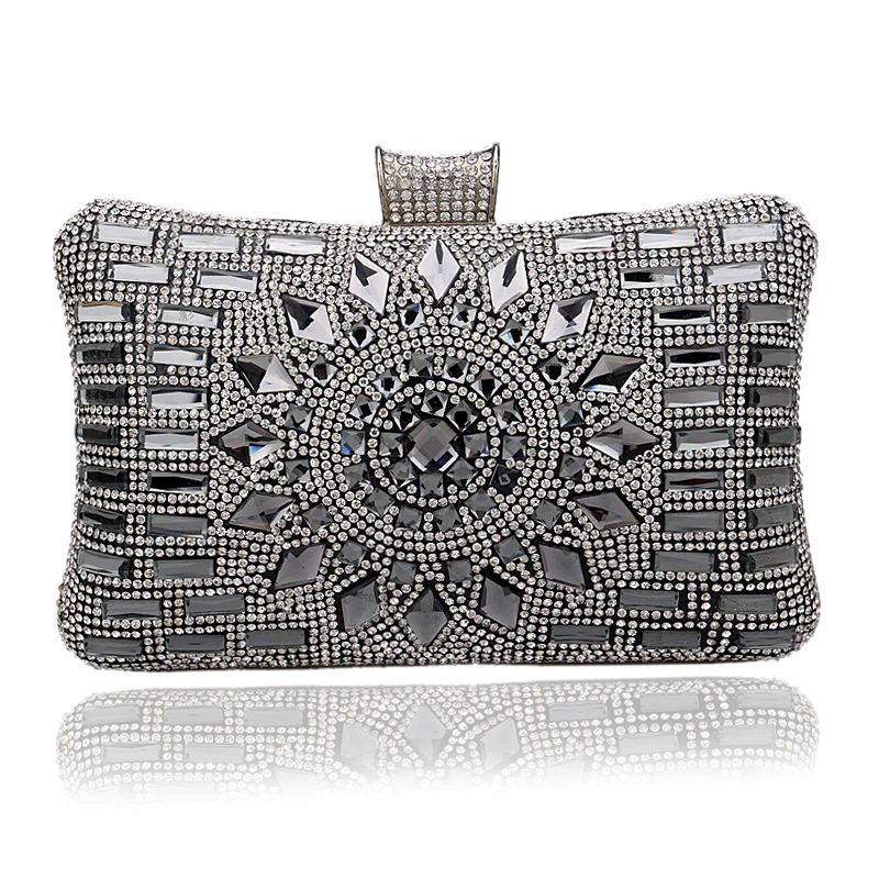 SEKUSA Acrylic Women Evening Bag Diamonds Purse Handbags Chain Shoulder Wedding Party Evening Clutches Messenger Bag Christmas