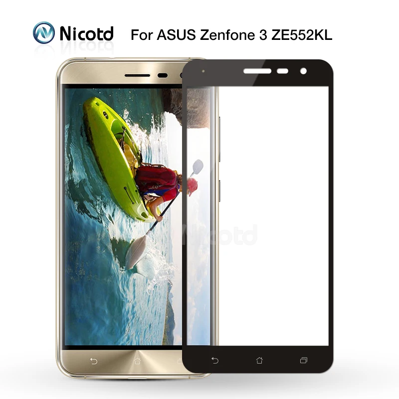 Nicotd Full Cover Tempered Glass For Asus Zenfone 3 Max ZC520TL ZC553KL Screen Protector Film For Asus Zenfone3 ZE520KL ZE552KL