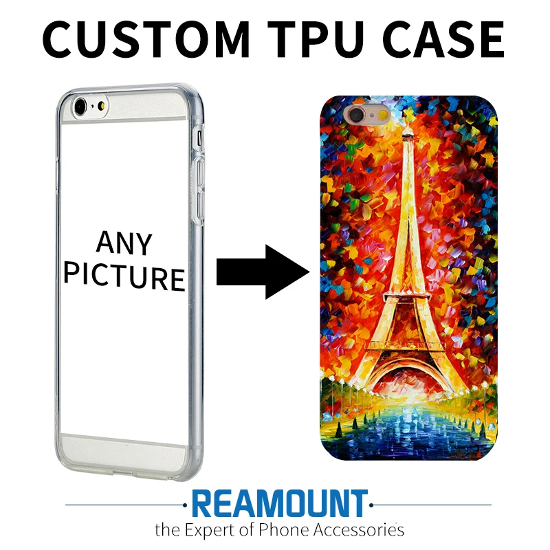 400 pcs New Fashion Customized Personal case for iPhone 5 Painted DIY Colored SOFT TPU Case Cover For iPhone 7 6 6plus  7 plus