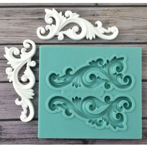 silicone plant foliage vines lace wedding christmas fondant cake decoration mold diy chocolate mold